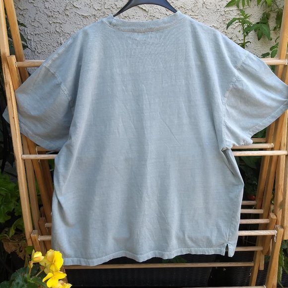 woolrich light blue grey cotton short sleeve tshirt - Picture 5 of 7